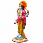 Marbal Finish Dhanvantari Statue/of Ayurveda 16 Inches