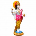 Marbal Finish Dhanvantari Statue Ayurveda God