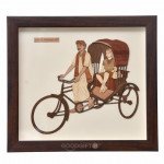 Wooden Art  Cycle Rickshaw